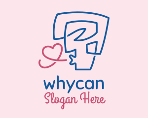 Dating Forum - Human Heart Whistle logo design