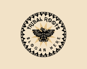 Tribal Ethnic Thunderbird  logo design