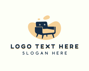 Furniture - Armchair Furniture Chair logo design