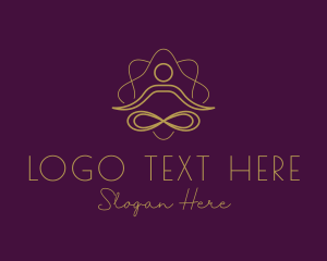 Monk - Elegant Yoga Ritual logo design