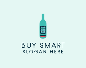 Bottle Beverage Vending  logo design