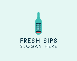 Beverage - Bottle Beverage Vending logo design
