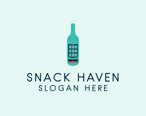 Bottle Beverage Vending  logo design