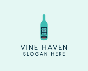 Bottle Beverage Vending  logo design