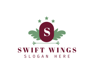  Wing Leaf Fashion Boutique logo design