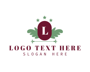 Oval - Wing Leaf Fashion Boutique logo design
