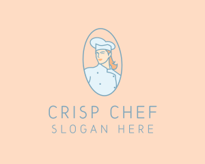 Female Chef Cook logo design