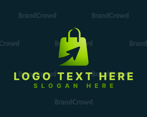 Shopping Bag Arrow Logo