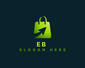 Market - Shopping Bag Arrow logo design