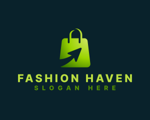 Mall - Shopping Bag Arrow logo design