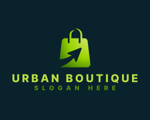 Shop - Shopping Bag Arrow logo design