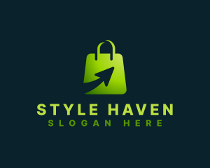 Shop - Shopping Bag Arrow logo design