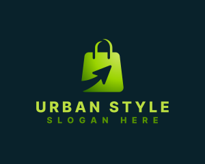 Shop - Shopping Bag Arrow logo design