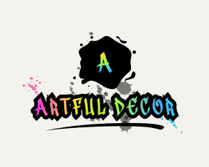 Graffiti Mural Art logo design