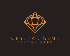 Luxury Crown Diamond logo design