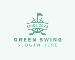 Golf - Golf Club Flag logo design