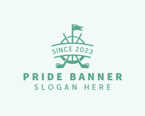 Golf Club Flag logo design