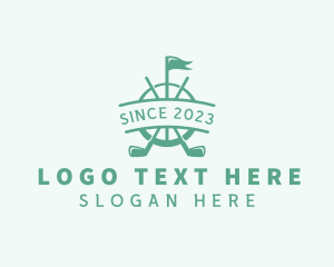 Golf - Golf Club Flag logo design