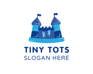 Toddler - Inflatable Kiddie Bouncy Castle logo design