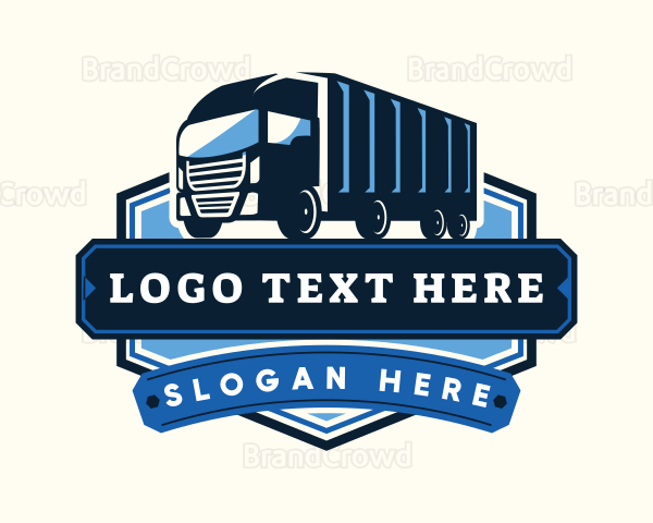 Dump Truck Vehicle Logo