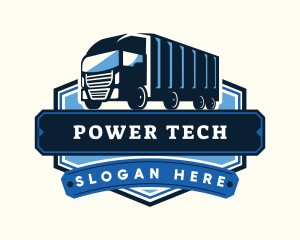 Truckload - Dump Truck Vehicle logo design