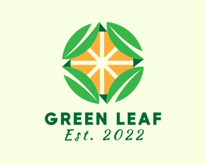 Sun Leaf Farm logo design