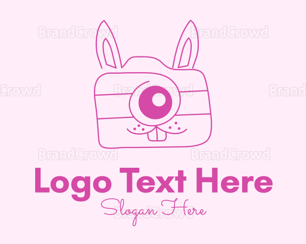 Pink Bunny Camera Logo