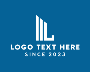 Commercial - Real Estate Contractor Letter L logo design