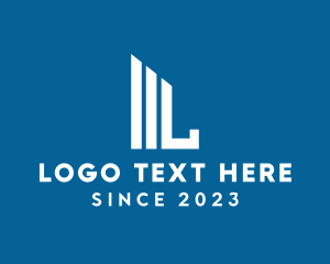 Letter L - Real Estate Contractor Letter L logo design