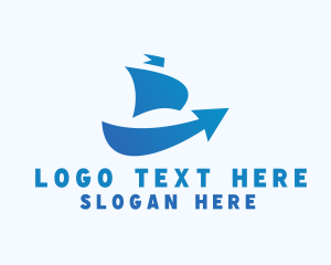 Arrow - Boat Shipping Arrow logo design