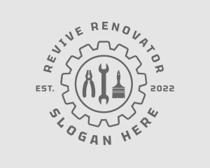 Renovator - Gear Repair Tools logo design
