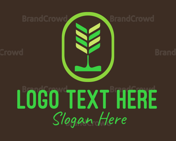 Green Organic Plant Logo