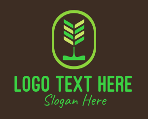 Green Organic Plant Logo