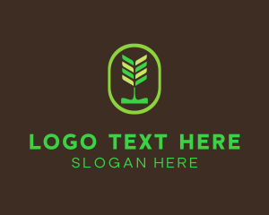 Sustainability - Green Organic Plant logo design