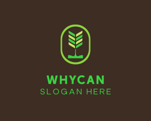 Green Organic Plant Logo