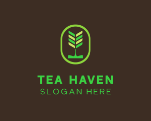 Green Organic Plant logo design