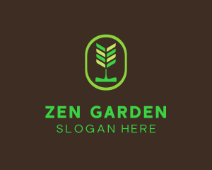 Green Organic Plant logo design