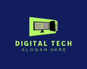 Digital Computer Setup logo design