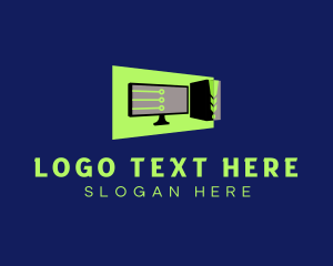 Digital-entertainment - Digital Computer Setup logo design