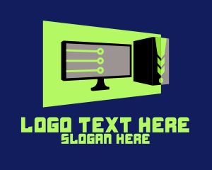 Computer - Digital Computer Setup logo design