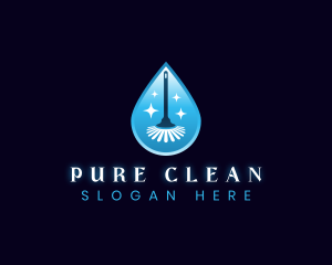 Cleaning Mop Sanitation logo design