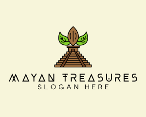 Mayan - Mayan Pyramid Coffee logo design