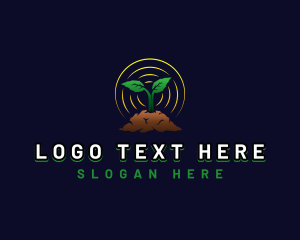 Grow - Leaf Plant Seedling logo design