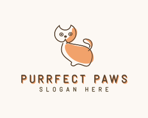 Kitty - Minimalist Kitty Cat logo design