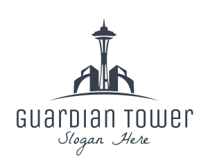 Seattle Tower Architecture logo design