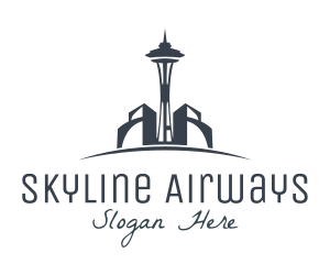 Seattle Tower Architecture logo design