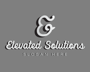 Generic Cursive Shadow Letter E logo design