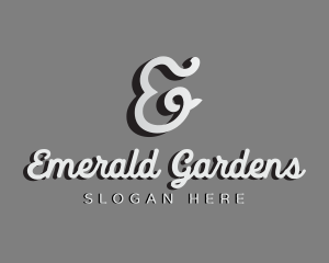 Generic Cursive Shadow Letter E logo design