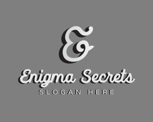 Generic Cursive Shadow Letter E logo design