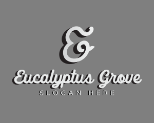 Generic Cursive Shadow Letter E logo design